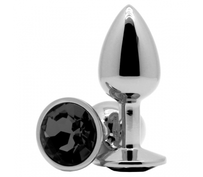 Анальное украшение Butt Plug Silver-Black