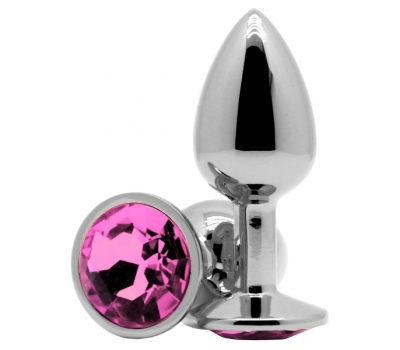Анальное украшение Butt Plug Silver-Pink