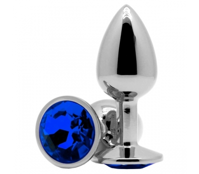 Анальное украшение Butt Plug Small Silver-Blue