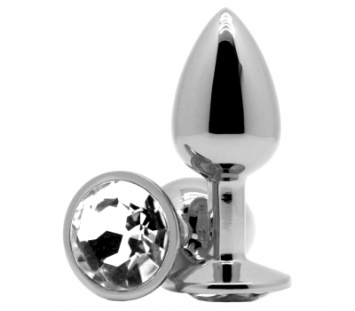 Анальное украшение Butt Plug Small Silver-Clear