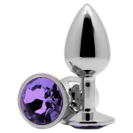 Анальное украшение Butt Plug Small Silver-Liliac 7см*2,8см