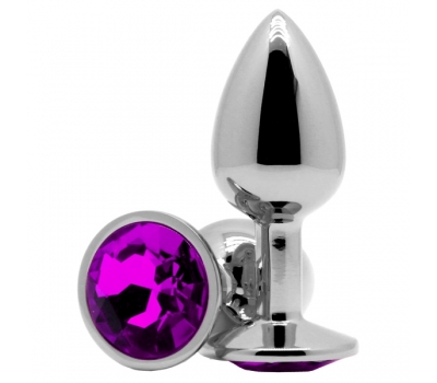Анальное украшение Butt Plug Small Silver-Purple