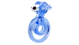 Эрекционное кольцо на пенис и мошонку Fabulous Blue