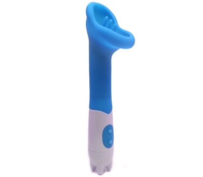 Клиторальный вибратор ротик Caressing Clitoris Blue