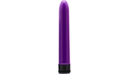 Глянцевый вибратор Classic Purple 17,5 см