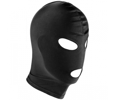 Черная маска с отверстиями для глаз и рта Black Mask