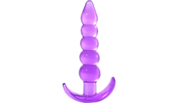 Анальная пробка Five Beads Purple