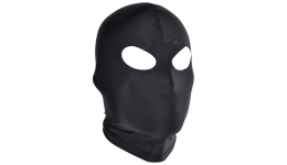 Черная маска с отверстиями для глаз Black Mask