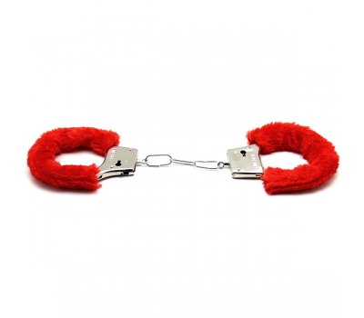Аксессуарные наручники Fluffy Cuffs Red
