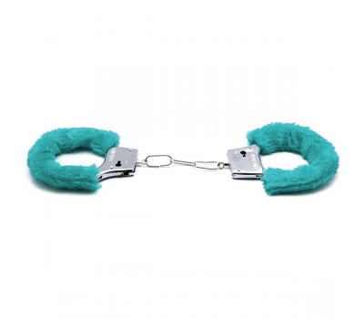 Аксессуарные наручники Fluffy Cuffs Aqua