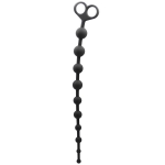 Анальные бусы из силикона Back Door Beads Black 33 см 