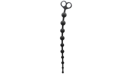 Анальные бусы из силикона Back Door Beads Black 33 см 