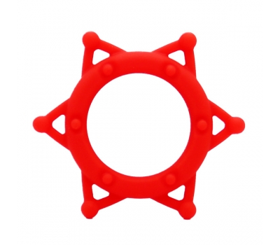 Эрекционное кольцо из силикона Star Red