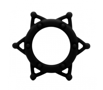 Эрекционное кольцо из силикона Star Black