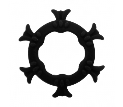 Эрекционное кольцо из силикона Snowflake Black