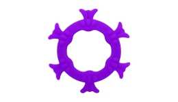 Эрекционное кольцо из силикона Snowflake Purple
