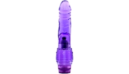 Гелевый вибратор реалистик Vibra Wand Purple 21 см