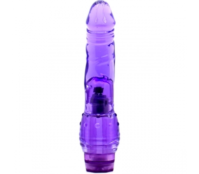 Гелевый вибратор реалистик Vibra Wand Purple 21 см