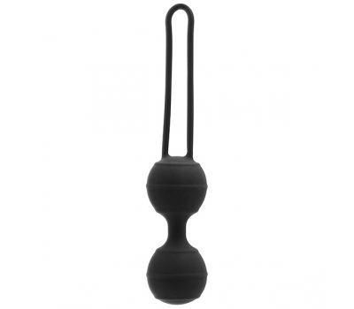 Вагинальные шарики из силикона Vaginal Balls Black 3,5 см