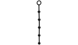 Анальная цепочка из силикона Ribber Beads Black