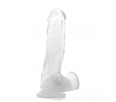 Прозрачный фаллоимитатор на присоске Jelly Cock Clear 15,5 см