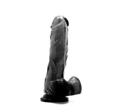 Гелевый фаллоимитатор на присоске Jelly Cock Black 13 см