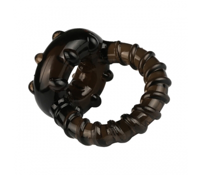 Гелевое кольцо для утяжки пениса и мошонки P Ring Black