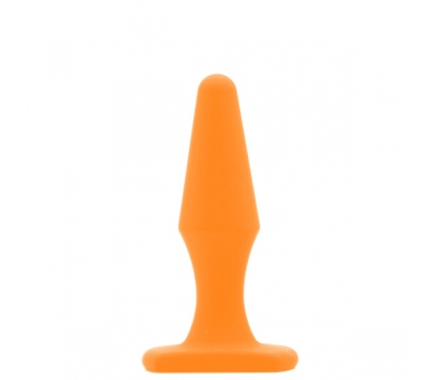 Силиконовая анальная пробка Medium Cone Orange