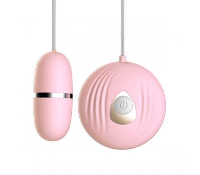 Виброяйцо на проводе Vibrating Egg Pink-Gold Pearl