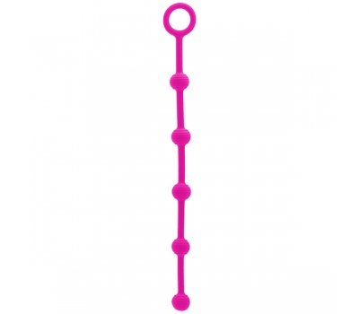 Анальная цепочка из силикона Ribber Beads Purple
