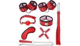 Бондажный набор Furry Kit Red 7 предметов