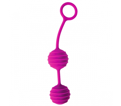 Вагинальные шарики  BenWa 5 Ribber Violet 3 см