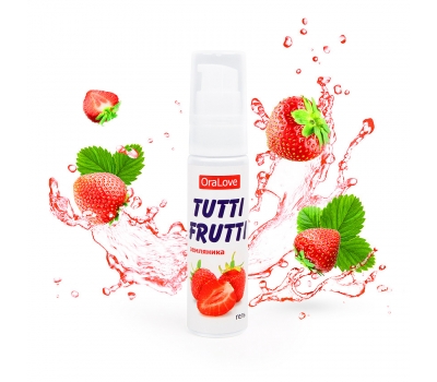 Съедобная смазка Tutti Frutti Земляника 30 гр