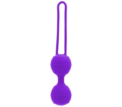 Вагинальные шарики из силикона Vaginal Balls Violet 3,5 см