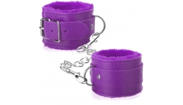 Наручники из экококожи Fluffy Cuffs Purple