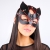 Эротическая маска на глаза Masquerade Black and Red Cat Full