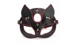 Эротическая маска на глаза Masquerade Black and Red Cat Full