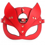 Эротическая маска на глаза Masquerade Red Cat Full