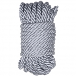 Атласная верёвка для бондажа Shibari Rope Silver 10м