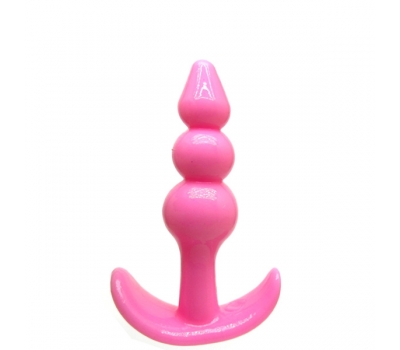 Гелевая пробка для ношения Jelly Pleasure Beads Pink