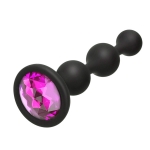 Силиконовая пробка с камнем Triple Bubble Jewelry Pink