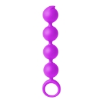 Анальная цепочка из силикона 4 Balls Purple