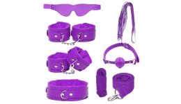 Фетиш набор из кожезаменителя Purple Pleasure 7 предметов