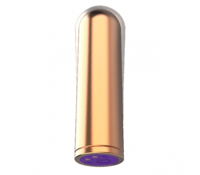 Мощная вибропуля с аккумулятором 10-mode Magnetic Bullet Gold