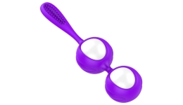 Вагинальные шарики Double Pearl Purple 3,4 см