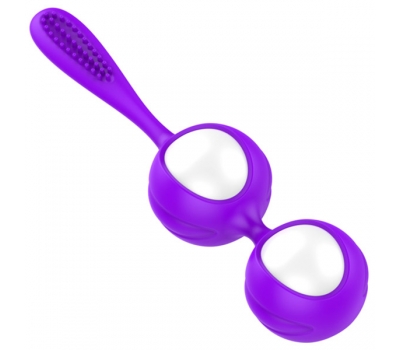 Вагинальные шарики Double Pearl Purple 3,4 см