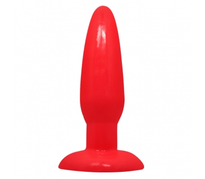 Анальный втулка на присоске Baile Smoof Plug Red 3,3 см