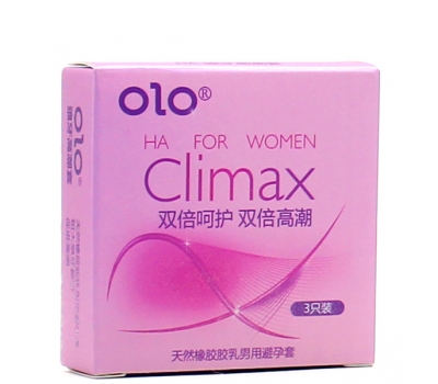 Тонкие презервативы с точками Olo Climax 3 шт