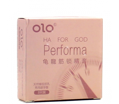 Тонкие презервативы с пролонгатором Olo Performa 3 шт