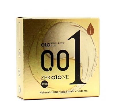 Тонкие презервативы с гладкой поверхностью Olo Feeling Ultrathin Gold 3 шт